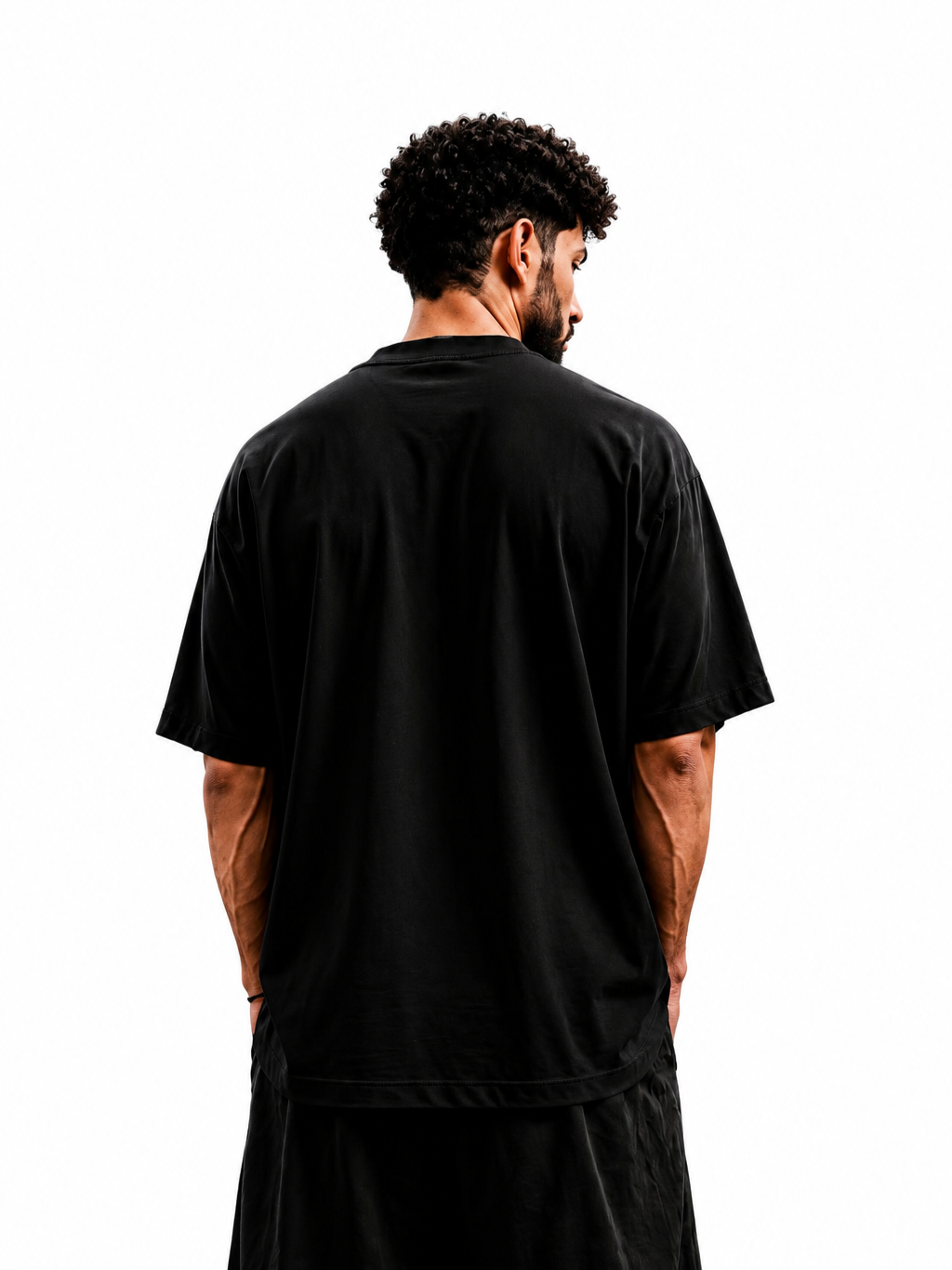 Back view of Eclipse Spider oversized graphic T-shirt by V-Era Haus