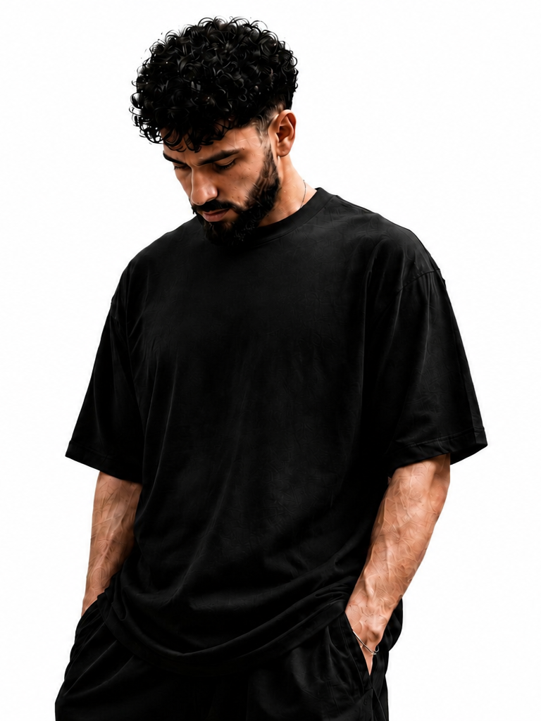 Back view of The Artist Within oversized graphic T-shirt by V-Era Haus