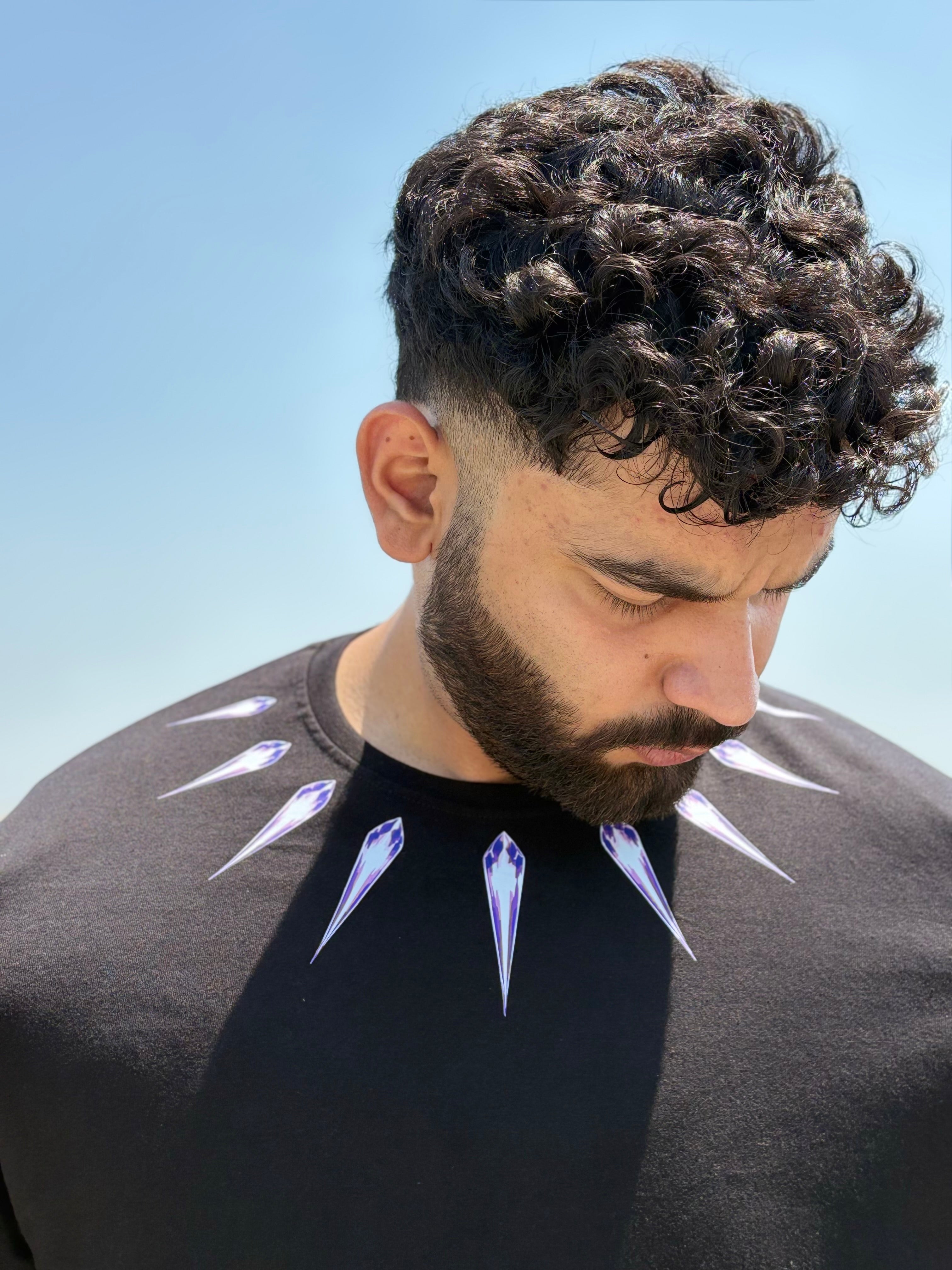 Front view of The Duo oversized graphic T-shirt combo by V-Era Haus