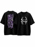 The Duo oversized graphic T-shirt combo featuring Eclipse Spider and Midnight Legacy by V-Era Haus